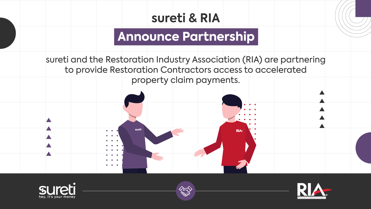 Restoration Industry Association (RIA) and sureti Announce Partnership